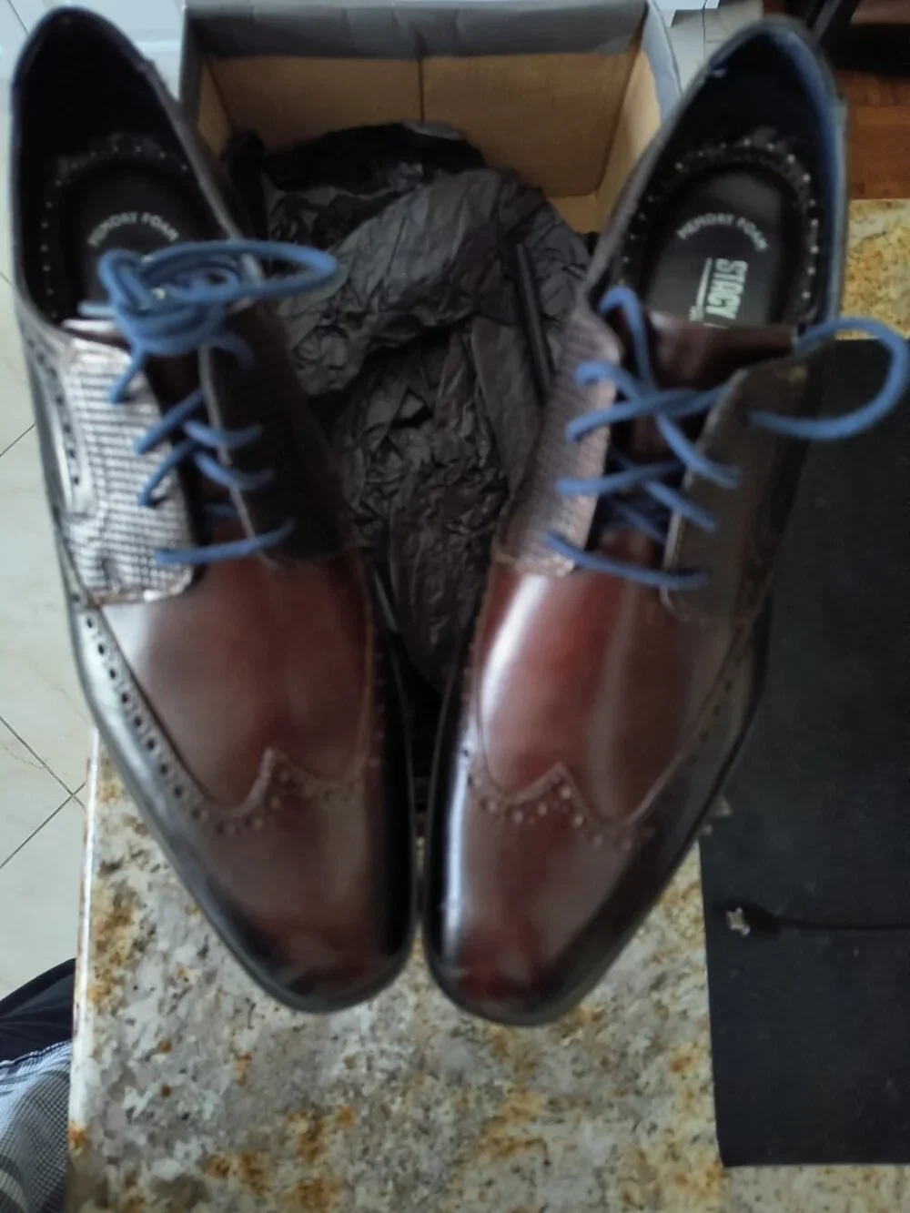 Stacy Adams Kaine Wingtip Oxford shoes / 8.5 size